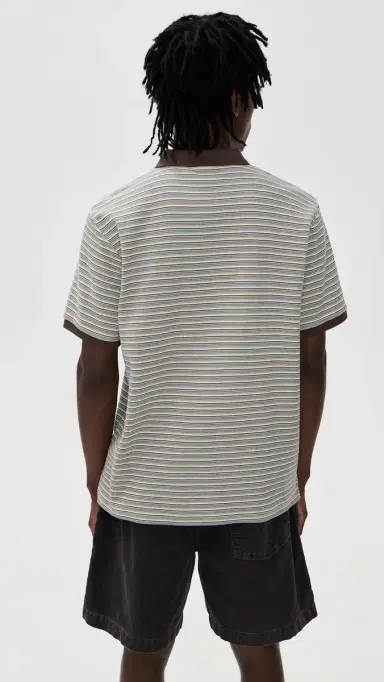 Carhartt WIP Short Sleeve Dion Polo Dion tripe/Wax | Thumbnail 3 Carhartt WIP Short Sleeve Dion Polo Dion tripe/Wax | Thumbnail 3