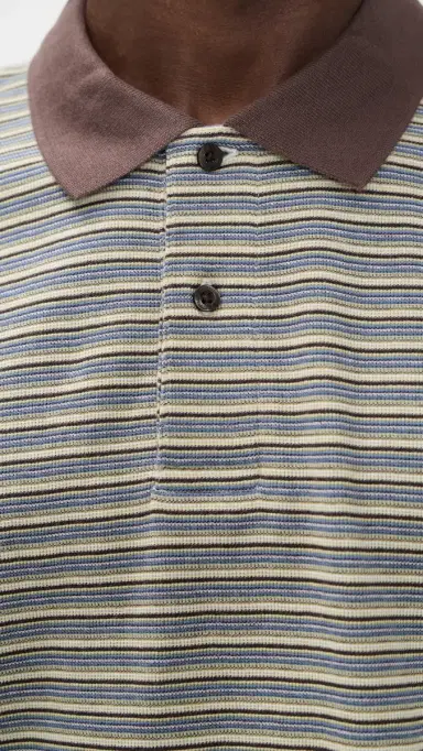 Carhartt WIP Short Sleeve Dion Polo Dion tripe/Wax | Thumbnail 6 Carhartt WIP Short Sleeve Dion Polo Dion tripe/Wax | Thumbnail 6