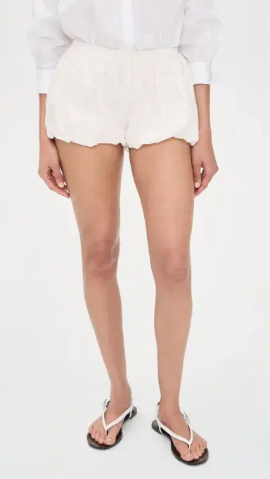 CAROLINE CONSTAS Aida Bubble Shorts White Pink Cherub | Thumbnail 2 CAROLINE CONSTAS Aida Bubble Shorts White Pink Cherub | Thumbnail 2