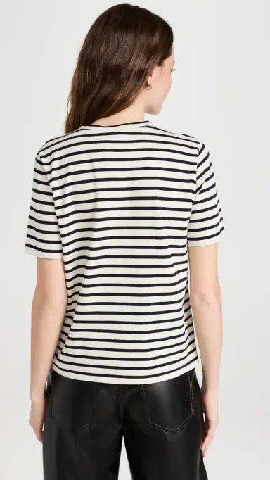 KULE Modern Short Sleeve Tee Cream/Navy | Thumbnail 3 KULE Modern Short Sleeve Tee Cream/Navy | Thumbnail 3