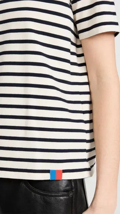 KULE Modern Short Sleeve Tee Cream/Navy | Thumbnail 6 KULE Modern Short Sleeve Tee Cream/Navy | Thumbnail 6