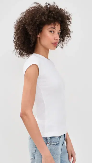 AGOLDE Edison Tee White | Thumbnail 4 AGOLDE Edison Tee White | Thumbnail 4