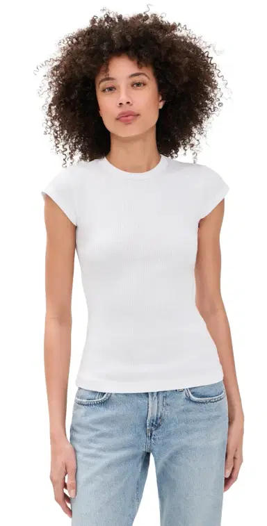 AGOLDE Edison Tee White | Thumbnail 1 AGOLDE Edison Tee White | Thumbnail 1