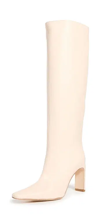 Staud Wally High Heel Boots Cream | Thumbnail 1 Staud Wally High Heel Boots Cream | Thumbnail 1