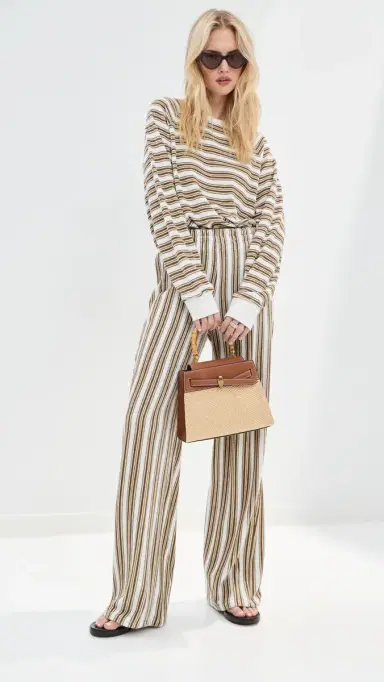 LE BOP Drew Pants White/Chocolate | Thumbnail 5 LE BOP Drew Pants White/Chocolate | Thumbnail 5
