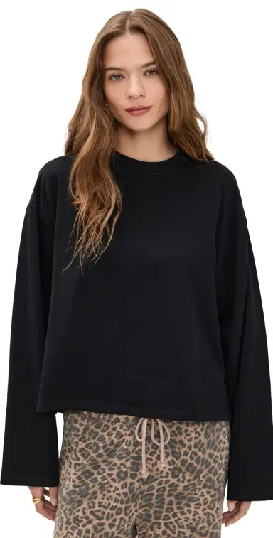 LIONESS Bloom Long Sleeve Tee Onyx | Thumbnail 1 LIONESS Bloom Long Sleeve Tee Onyx | Thumbnail 1