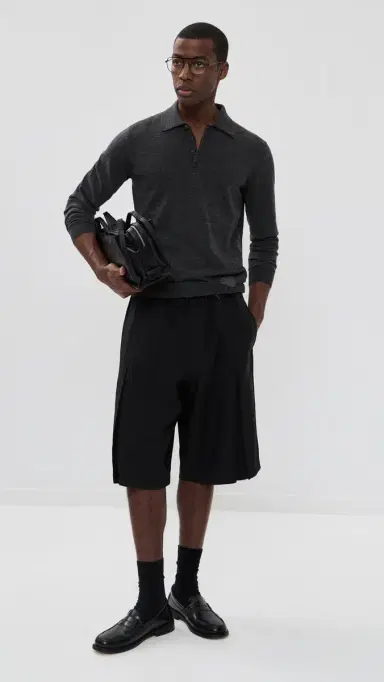 Maison Margiela Polo Shirt Pullover Medium Grey | Thumbnail 5 Maison Margiela Polo Shirt Pullover Medium Grey | Thumbnail 5