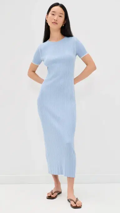 rag & bone Harper Midi Dress Sky | Thumbnail 2 rag & bone Harper Midi Dress Sky | Thumbnail 2