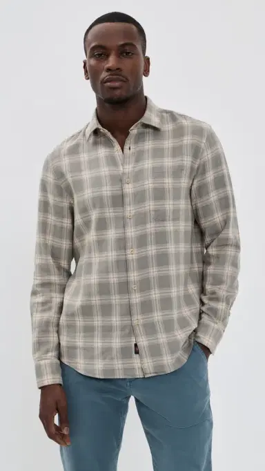Faherty Palmetto Shirt Shore Sage Plaid S | Thumbnail 2 Faherty Palmetto Shirt Shore Sage Plaid S | Thumbnail 2