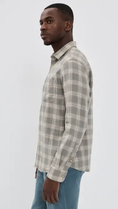 Faherty Palmetto Shirt Shore Sage Plaid S | Thumbnail 4 Faherty Palmetto Shirt Shore Sage Plaid S | Thumbnail 4