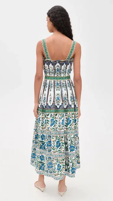 FARM Rio anoela Off White Sleeveless Belt Maxi Dress anoela Off-White | Thumbnail 3 FARM Rio anoela Off White Sleeveless Belt Maxi Dress anoela Off-White | Thumbnail 3