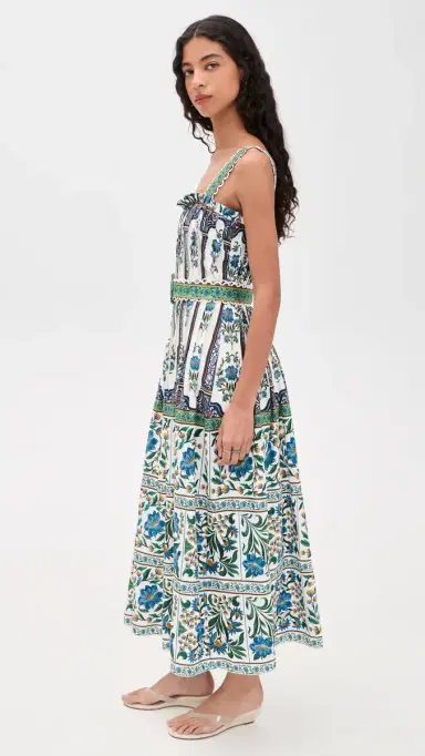 FARM Rio anoela Off White Sleeveless Belt Maxi Dress anoela Off-White | Thumbnail 4 FARM Rio anoela Off White Sleeveless Belt Maxi Dress anoela Off-White | Thumbnail 4