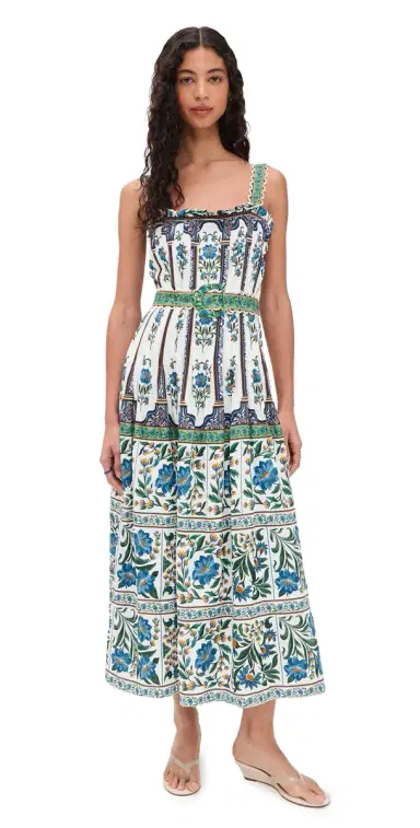 FARM Rio anoela Off White Sleeveless Belt Maxi Dress anoela Off-White | Thumbnail 1 FARM Rio anoela Off White Sleeveless Belt Maxi Dress anoela Off-White | Thumbnail 1