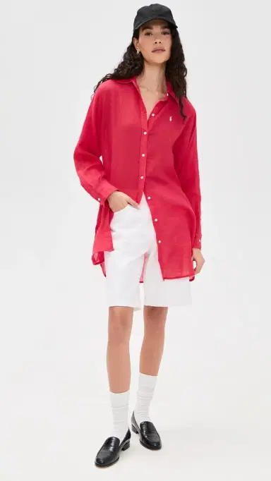 Polo Ralph Lauren Boyfriend Shirt Cruise Red | Thumbnail 2 Polo Ralph Lauren Boyfriend Shirt Cruise Red | Thumbnail 2