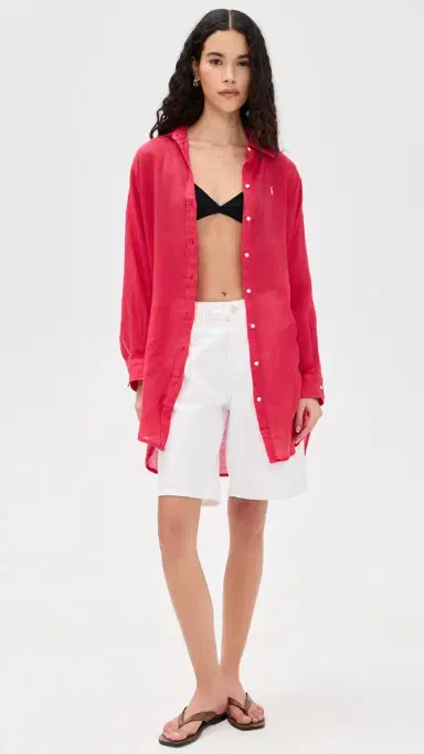 Polo Ralph Lauren Boyfriend Shirt Cruise Red | Thumbnail 6 Polo Ralph Lauren Boyfriend Shirt Cruise Red | Thumbnail 6