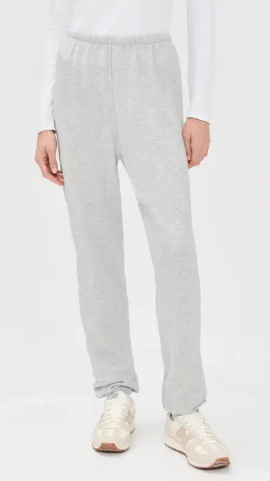 perfectwhitetee The Johnny French Terry Easy weatpants Heather Grey | Thumbnail 2 perfectwhitetee The Johnny French Terry Easy weatpants Heather Grey | Thumbnail 2