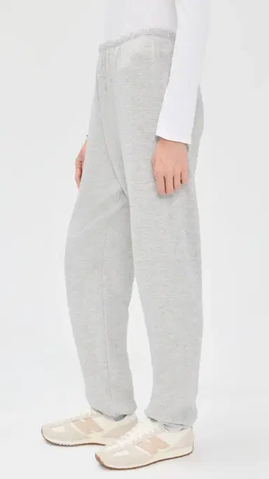 perfectwhitetee The Johnny French Terry Easy weatpants Heather Grey | Thumbnail 4 perfectwhitetee The Johnny French Terry Easy weatpants Heather Grey | Thumbnail 4