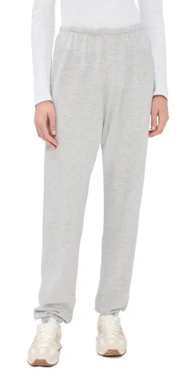 perfectwhitetee The Johnny French Terry Easy weatpants Heather Grey | Thumbnail 1 perfectwhitetee The Johnny French Terry Easy weatpants Heather Grey | Thumbnail 1