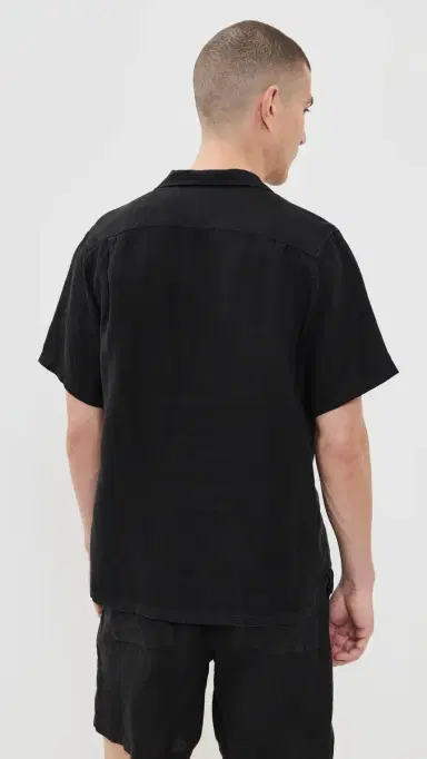 Bather Black Linen Shirt Black | Thumbnail 3 Bather Black Linen Shirt Black | Thumbnail 3