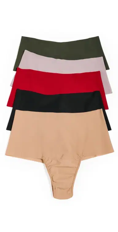 Hanky Panky High Rise Thong 5 Pack Multi L | Thumbnail 1 Hanky Panky High Rise Thong 5 Pack Multi L | Thumbnail 1