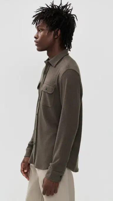 Faherty egend Sweater Shirt Valley Brown Twill | Thumbnail 4 Faherty egend Sweater Shirt Valley Brown Twill | Thumbnail 4