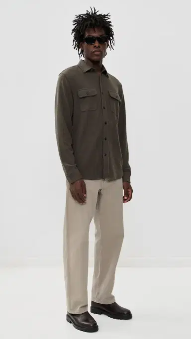 Faherty egend Sweater Shirt Valley Brown Twill | Thumbnail 5 Faherty egend Sweater Shirt Valley Brown Twill | Thumbnail 5