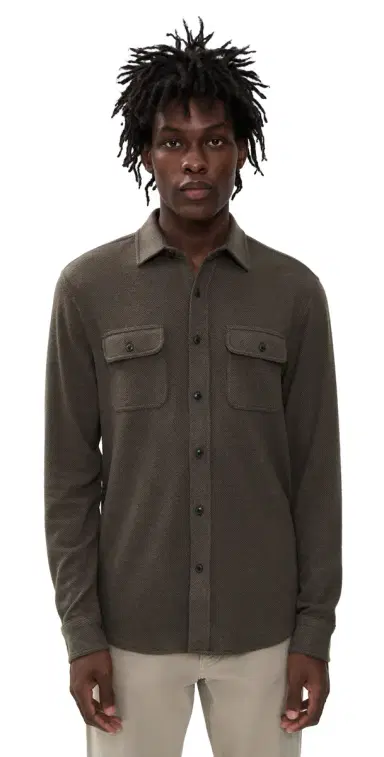 Faherty egend Sweater Shirt Valley Brown Twill | Thumbnail 1 Faherty egend Sweater Shirt Valley Brown Twill | Thumbnail 1