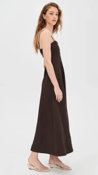 Line & Dot Hansen Dress Dark Brown L | Thumbnail 4 Line & Dot Hansen Dress Dark Brown L | Thumbnail 4