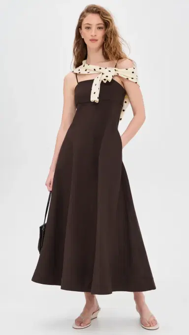 Line & Dot Hansen Dress Dark Brown L | Thumbnail 5 Line & Dot Hansen Dress Dark Brown L | Thumbnail 5