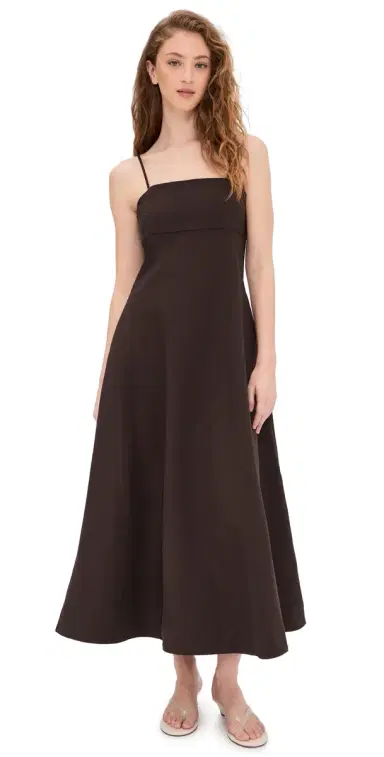 Line & Dot Hansen Dress Dark Brown L | Thumbnail 1 Line & Dot Hansen Dress Dark Brown L | Thumbnail 1