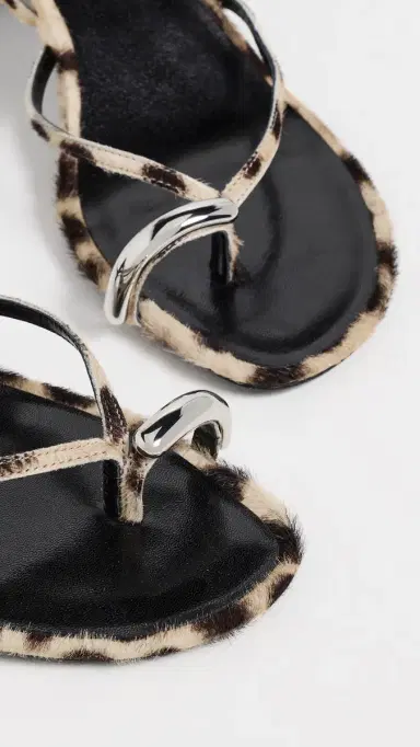 Tory Burch Pierced Strappy Heel Sandals 5mm Cheetah Spots/Silver | Thumbnail 6 Tory Burch Pierced Strappy Heel Sandals 5mm Cheetah Spots/Silver | Thumbnail 6