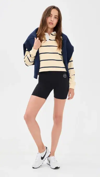 Sporty & Rich RHWC Biker Shorts Black | Thumbnail 5 Sporty & Rich RHWC Biker Shorts Black | Thumbnail 5