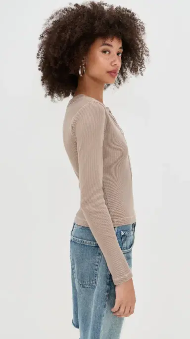 Citizens of Humanity Varra Henley Shirt andatlas | Thumbnail 4 Citizens of Humanity Varra Henley Shirt andatlas | Thumbnail 4
