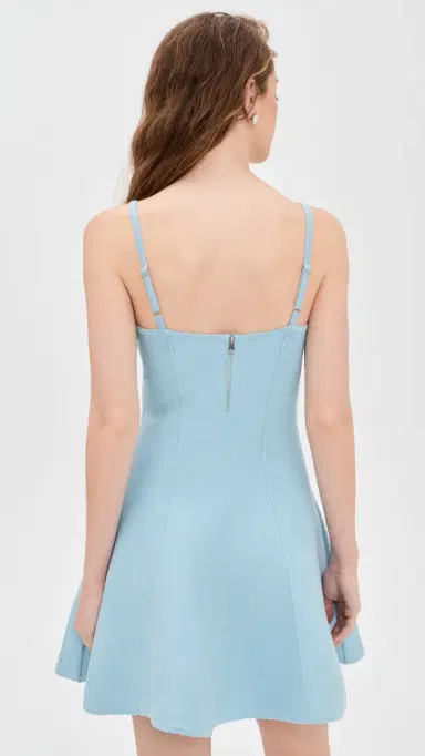Fleur du Mal Flared Corset Dress Light Sky | Thumbnail 3 Fleur du Mal Flared Corset Dress Light Sky | Thumbnail 3