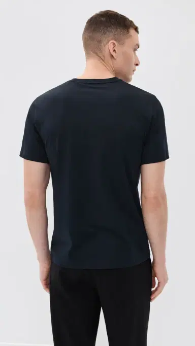 Theory Precise Rib Cotton Tee Eclipse M | Thumbnail 3 Theory Precise Rib Cotton Tee Eclipse M | Thumbnail 3