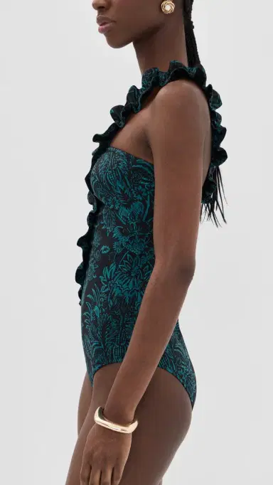 Ulla Johnson Capri One houlder Maillot wimsuit Eclipse Flora | Thumbnail 4 Ulla Johnson Capri One houlder Maillot wimsuit Eclipse Flora | Thumbnail 4