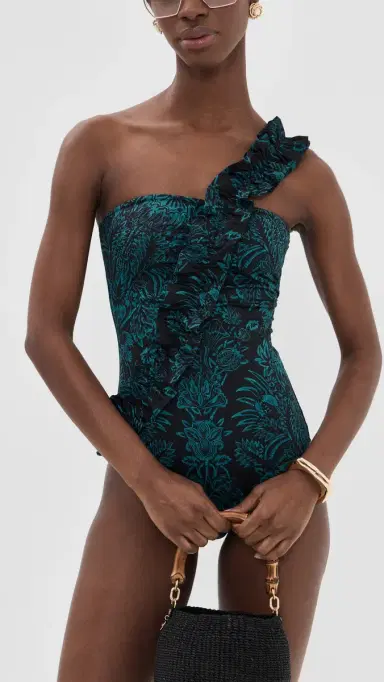 Ulla Johnson Capri One houlder Maillot wimsuit Eclipse Flora | Thumbnail 5 Ulla Johnson Capri One houlder Maillot wimsuit Eclipse Flora | Thumbnail 5