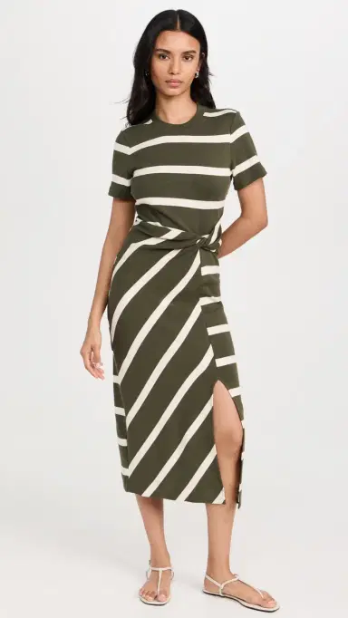 TANYA TAYLOR Short Sleeve Striped Cody Dress | Thumbnail 2 TANYA TAYLOR Short Sleeve Striped Cody Dress | Thumbnail 2