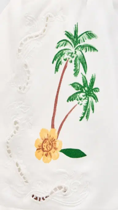 FARM Rio Coconut Trees Come To Rio Shorts Off-White | Thumbnail 6 FARM Rio Coconut Trees Come To Rio Shorts Off-White | Thumbnail 6