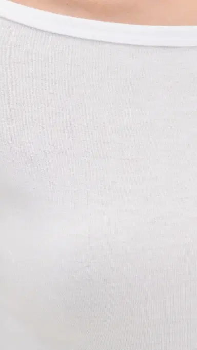 Enza Costa Fine Cotton Boat Neck ong Sleeve Top White | Thumbnail 6 Enza Costa Fine Cotton Boat Neck ong Sleeve Top White | Thumbnail 6