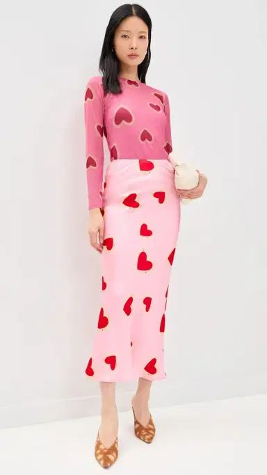 Never Fully Dressed Pink Hearts Mesh Top | Thumbnail 5 Never Fully Dressed Pink Hearts Mesh Top | Thumbnail 5