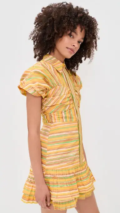 ALEXIS Lera Dress Lemon tripe | Thumbnail 4 ALEXIS Lera Dress Lemon tripe | Thumbnail 4