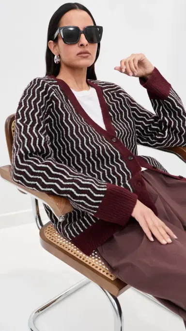 LE BOP Elle Oversized Cardigan Midnight L | Thumbnail 5 LE BOP Elle Oversized Cardigan Midnight L | Thumbnail 5