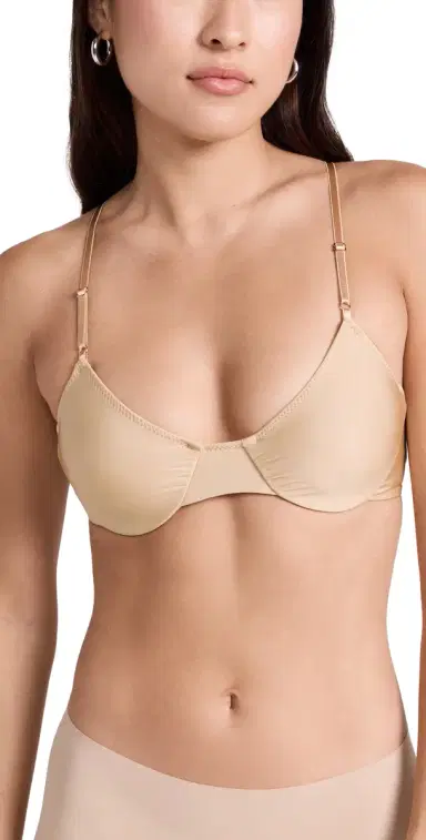 Only Hearts Second Skins Racer Back Bra Almond | Thumbnail 1 Only Hearts Second Skins Racer Back Bra Almond | Thumbnail 1