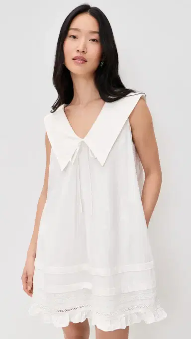 Lisa Says Gah Jenny Mini Dress Dove | Thumbnail 2 Lisa Says Gah Jenny Mini Dress Dove | Thumbnail 2