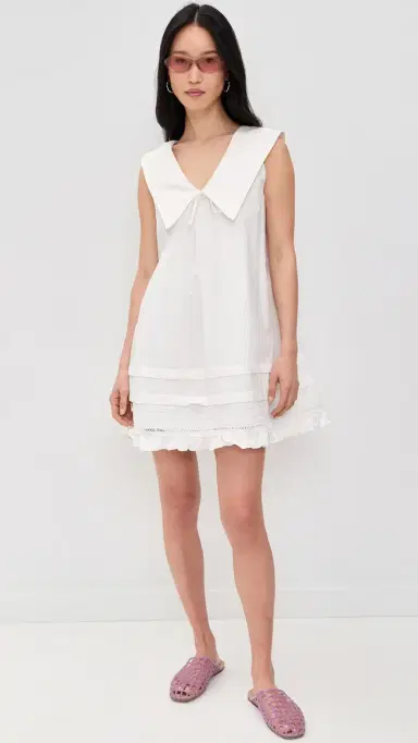 Lisa Says Gah Jenny Mini Dress Dove | Thumbnail 5 Lisa Says Gah Jenny Mini Dress Dove | Thumbnail 5
