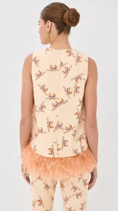 La DoubleJ La Scala Top with Feathers | Thumbnail 3 La DoubleJ La Scala Top with Feathers | Thumbnail 3