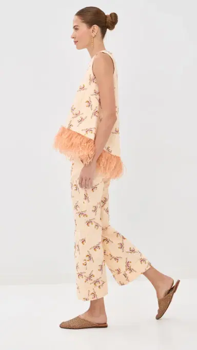 La DoubleJ La Scala Top with Feathers | Thumbnail 4 La DoubleJ La Scala Top with Feathers | Thumbnail 4