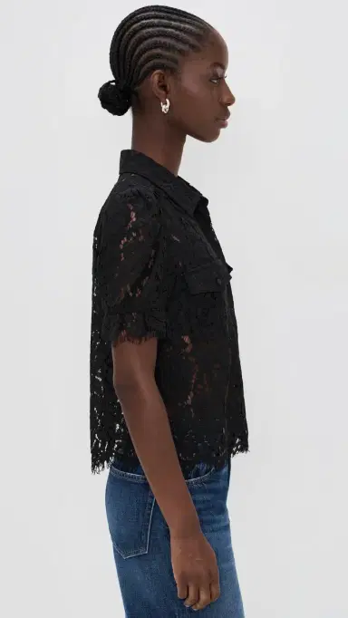 Generation Love ina Lace Shirt Black | Thumbnail 4 Generation Love ina Lace Shirt Black | Thumbnail 4