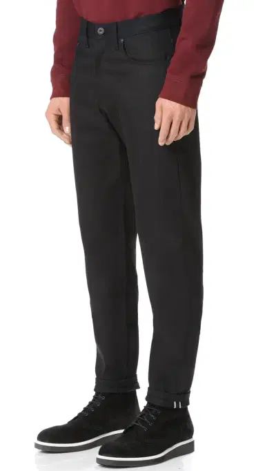 Naked & Famous Denim Easy Guy Solid Black Selvedge Jeans | Thumbnail 3 Naked & Famous Denim Easy Guy Solid Black Selvedge Jeans | Thumbnail 3